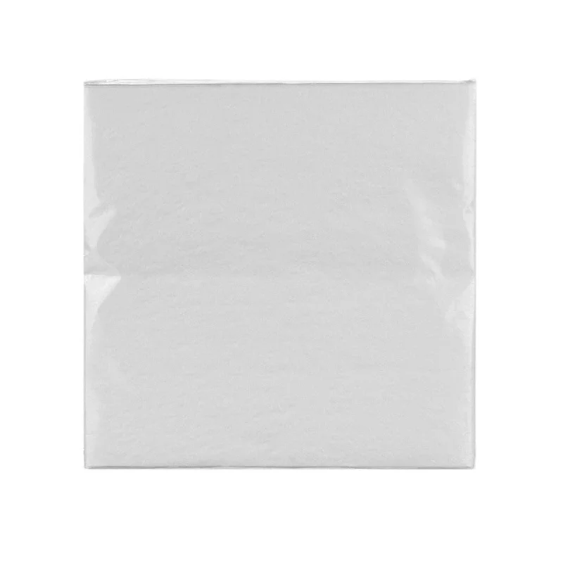 Minimalist stainless steel sets-Paper Napkin White Embossed 33cm Pack/20