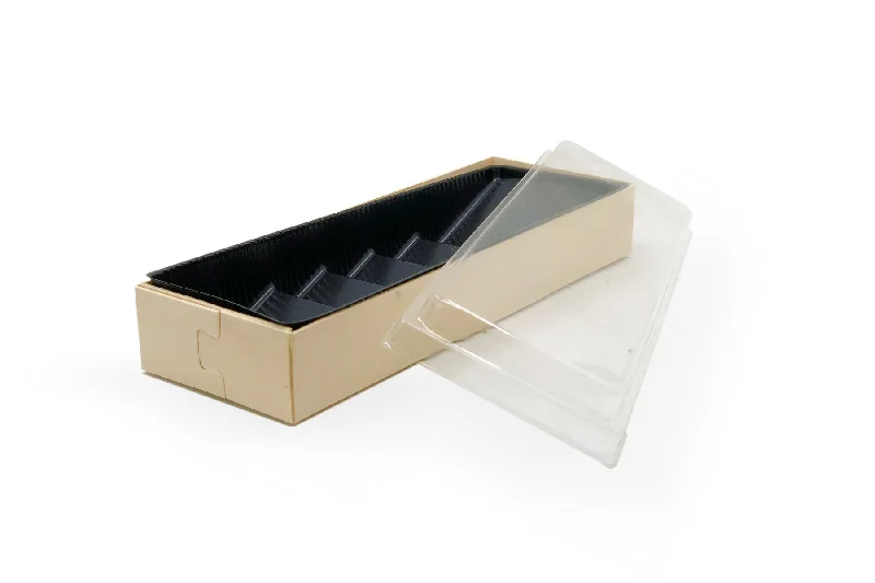 Elegant silver serving bowls-SELF-ATTACHED RECTANGULAR CONTAINERS