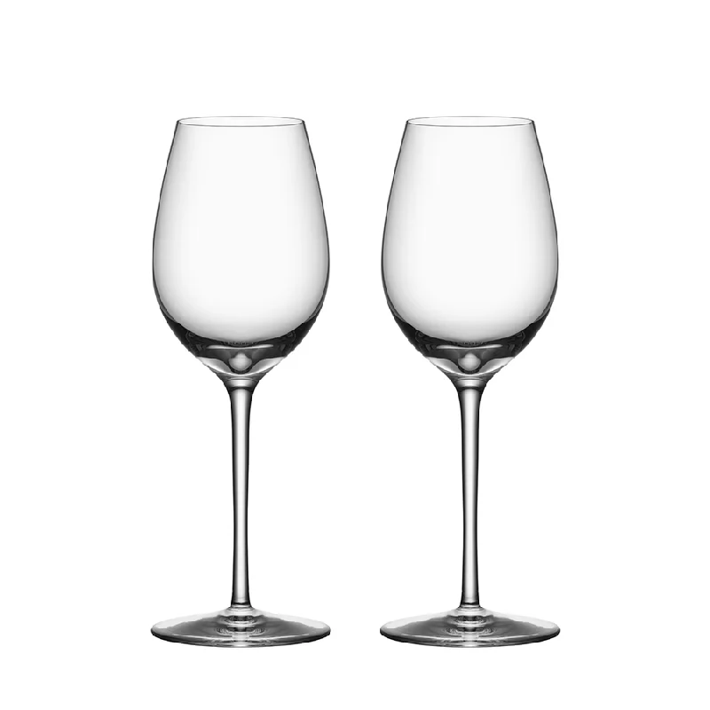 Floral glass drinking cups-Premier Chardonnay Glass, Set of 2