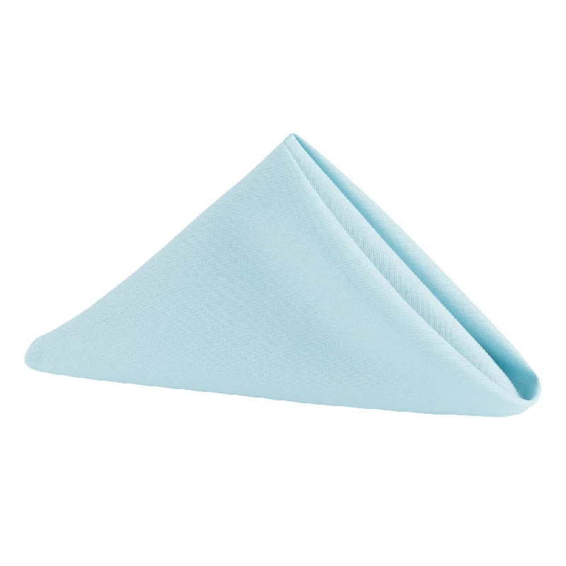 Retro striped soup bowls-Polyester Napkin 20"x20" - Baby Blue