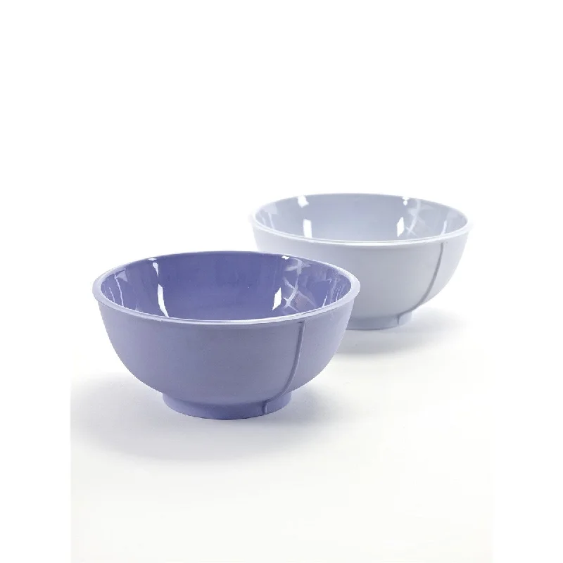 Outdoor bamboo dinner sets-Bowl Medium D16,3 H7,3 Set of 2 Lilla-Purple- A