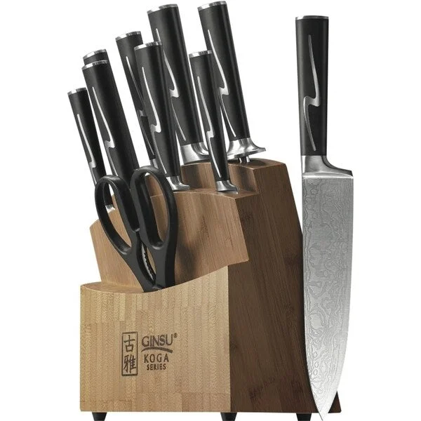 Festive Thanksgiving tableware-Chikara Koga 10-piece Etched Blade Set