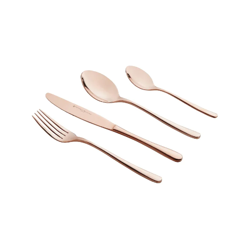 Rustic wooden baking dishes-Maxwell & Williams Leveson 24 Piece Cutlery Set Copper