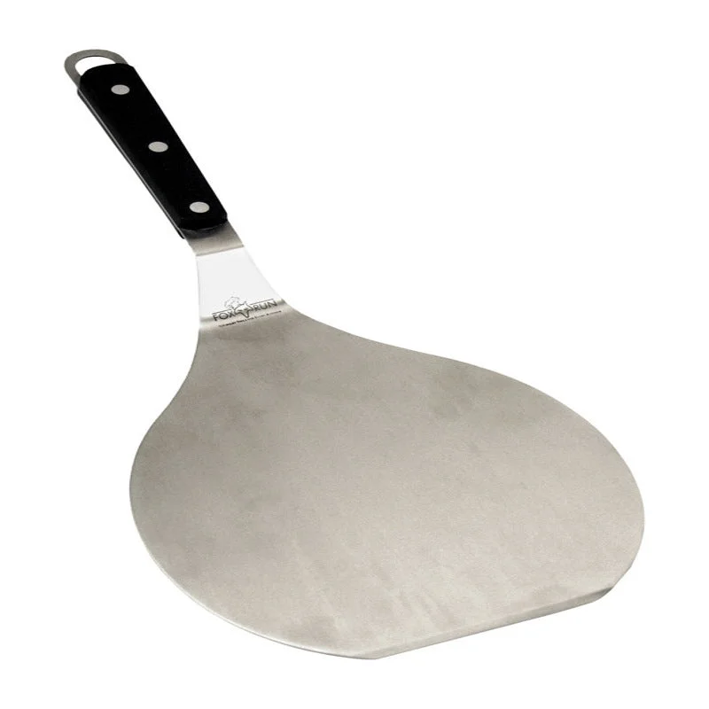 Modern porcelain serving dishes-Fox Run Black/Silver Stainless Steel Oversized Spatula