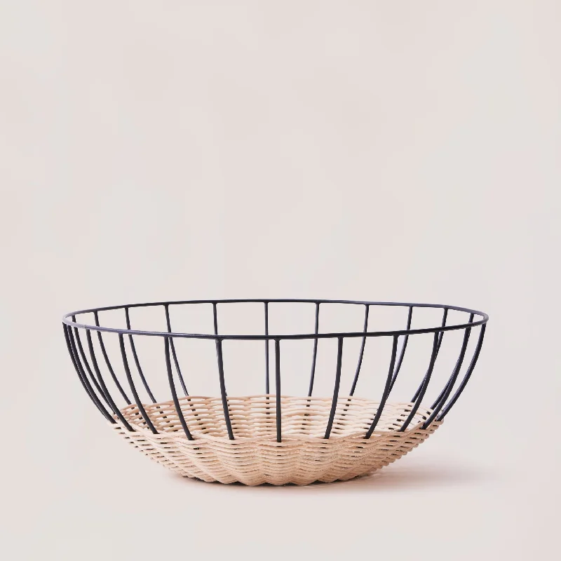 Stylish bronze serving trays-Cabo Fruit Basket