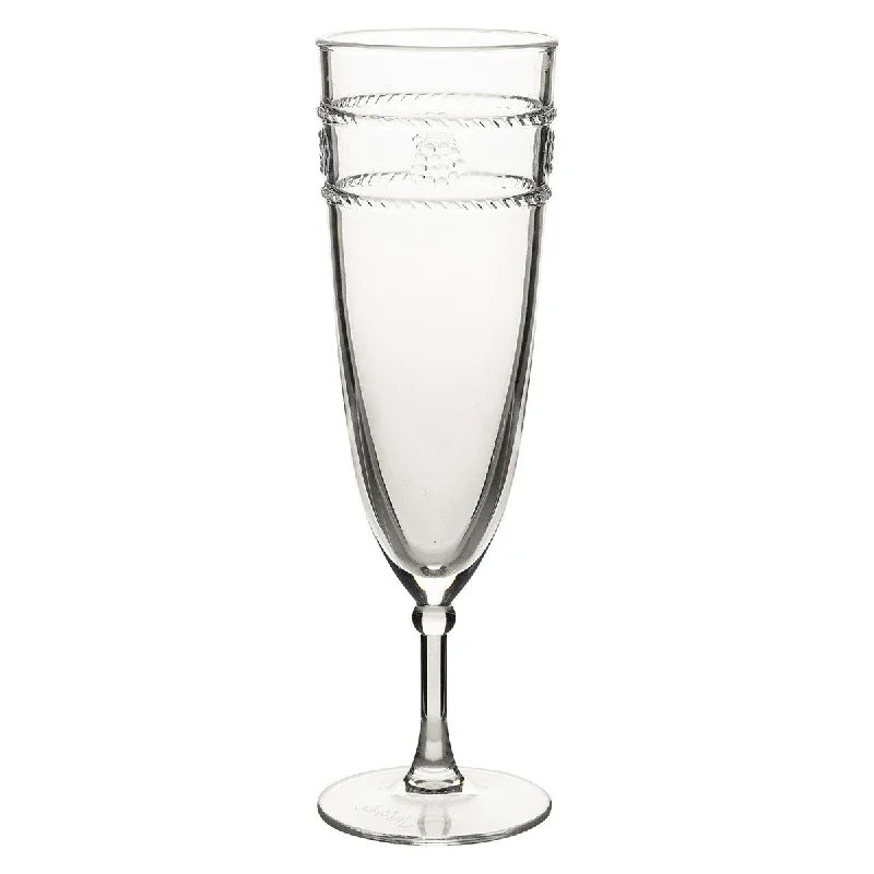 Floral glass drinking cups-Isabella Acrylic Champagne Flute