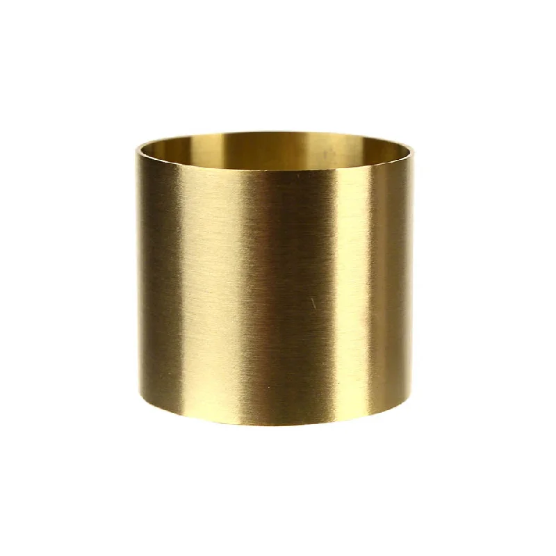 Lightweight acrylic bowls-Brushed Brass Napkin Ring