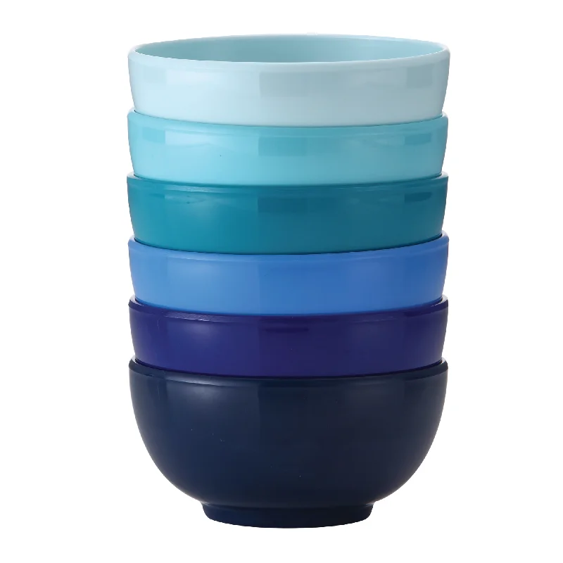 Designer glass teacups-Shades of Blue Mini Bowl Set