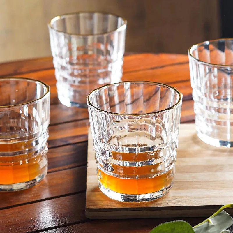 Quirky slogan coffee mugs-Durable Crystal Clear Whiskey Glass