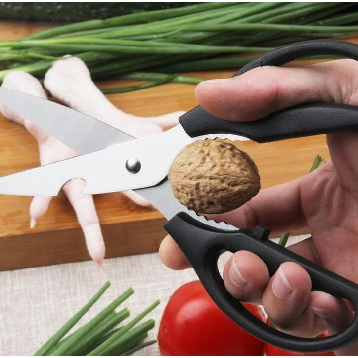 Eco-friendly wooden ladles-Kitchen Shears, Kitchen Scissors Heavy Duty Meat Scissors, Dishwasher