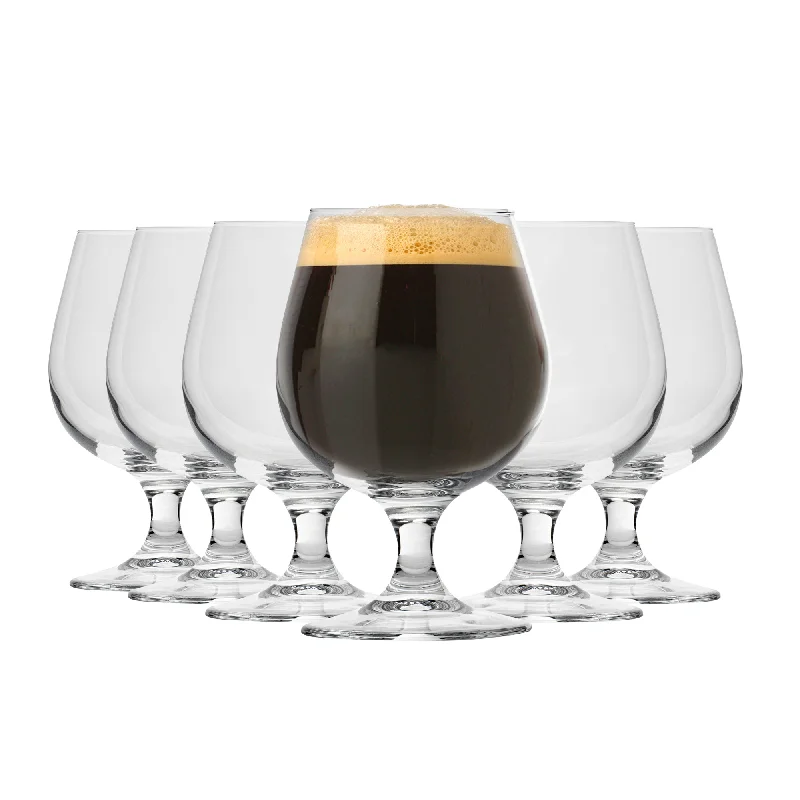 Non-toxic plastic water cups-530ml Craft Ale/Beer Snifter Glasses - Pack of Six - By Bormioli Rocco