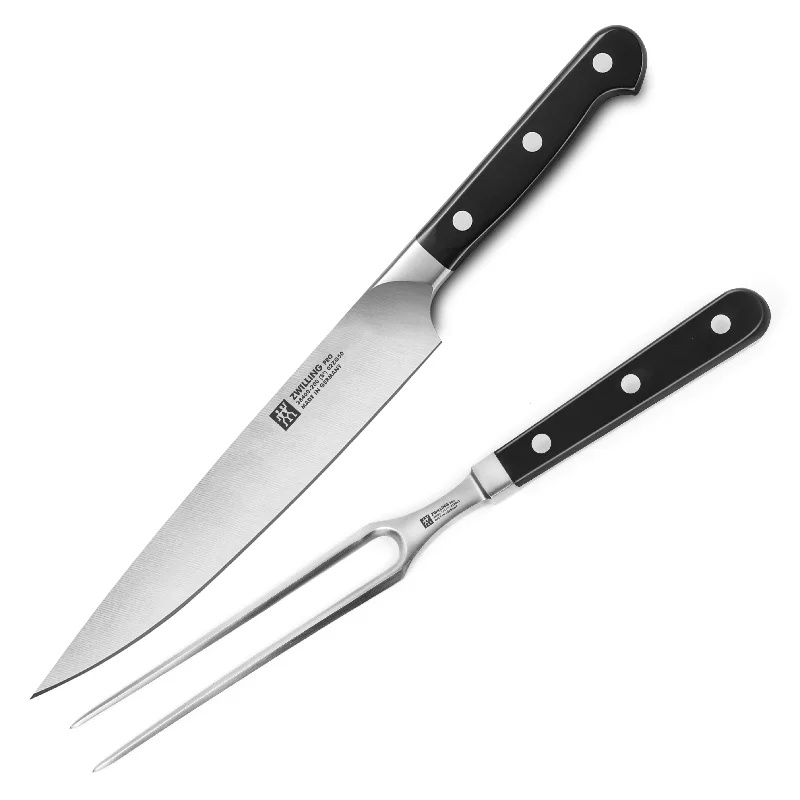 Compact camping tableware-Zwilling Pro 2 Piece Carving Set