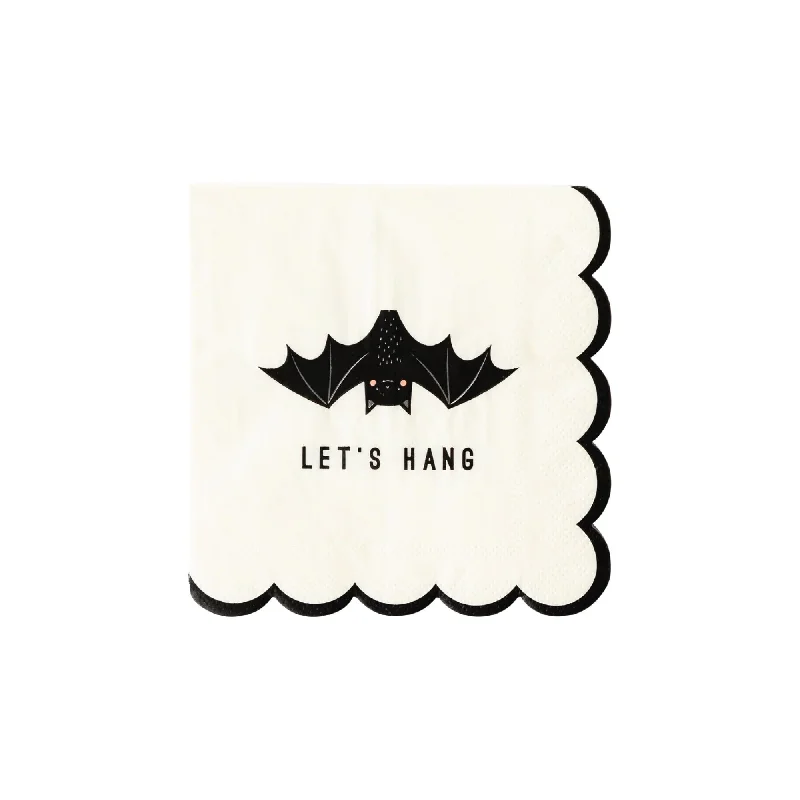 Modern porcelain serving dishes-Freakin' Bats Let's Hang Dessert Napkins 24ct