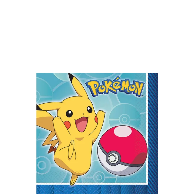 Festive Easter tableware sets-Pokémon Beverage Napkins | 16ct