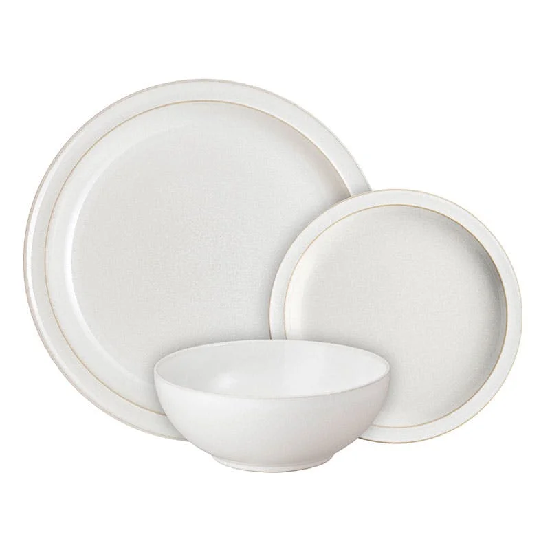 Cute kids’ melamine plates-12 Piece Tableware Set, , Cotton White