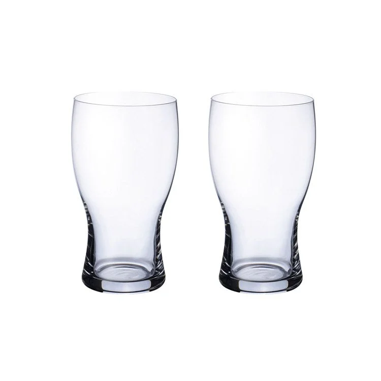 Luxury porcelain espresso cups-Purismo Beer Pint Glasses Set of 2