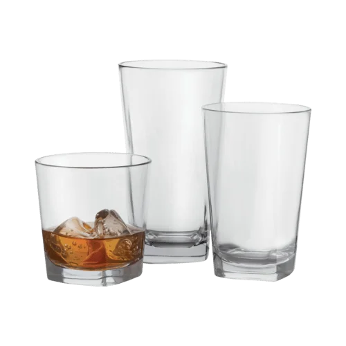 Stylish silver drinking mugs-GET SW-1470-CL 9 oz Clear Plastic Rocks Glass | Denson CFE