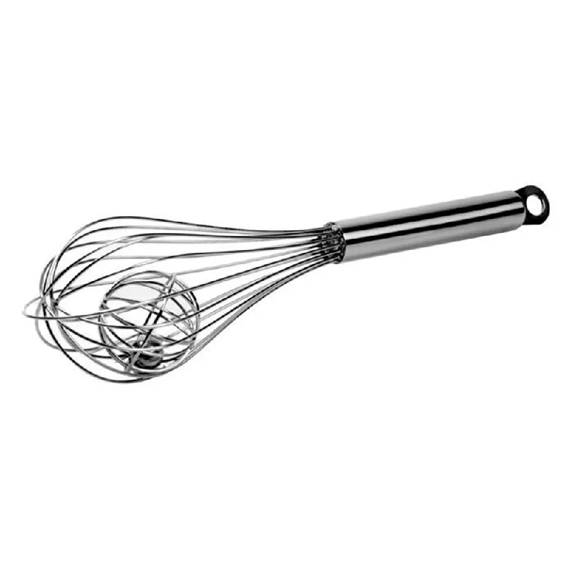 Elegant silver serving bowls-Stainless Steel Whisk With Ball