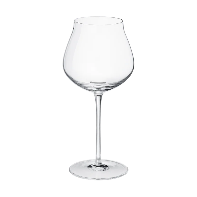 Glossy black ceramic tumblers-Sky White Wine Glass, Set of 6