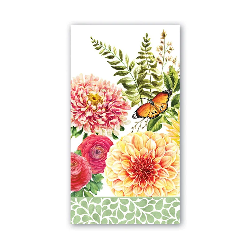 Dishwasher-safe acrylic bowls-Michel Design Works Hostess Napkins ~ Dahlias