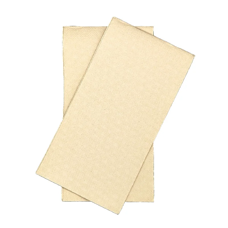 Compact travel dinnerware kits-Dinner Napkin | 2 Ply Quilted | GT Fold 8 Panels | 40x40cm | Natural