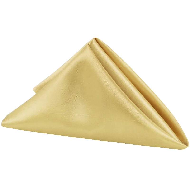 Modern porcelain serving dishes-Taffeta Napkin 20"x20" - Gold