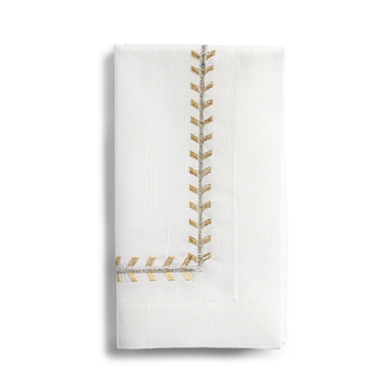 Eco-friendly bamboo knives-Riviera Napkin Set Of 6