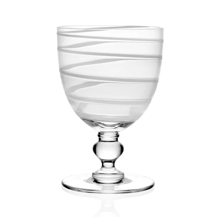 Cute polka dot teacups-Bella Bianca Wine Glass