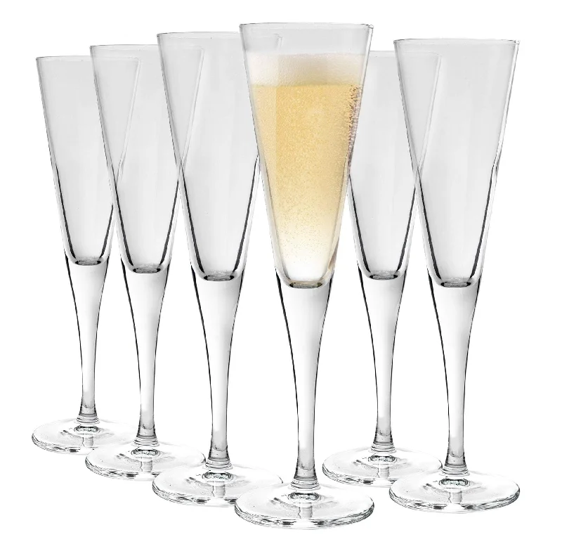 Tiny ceramic tea cups-160ml Ypsilon Champagne Flutes - Pack of Six