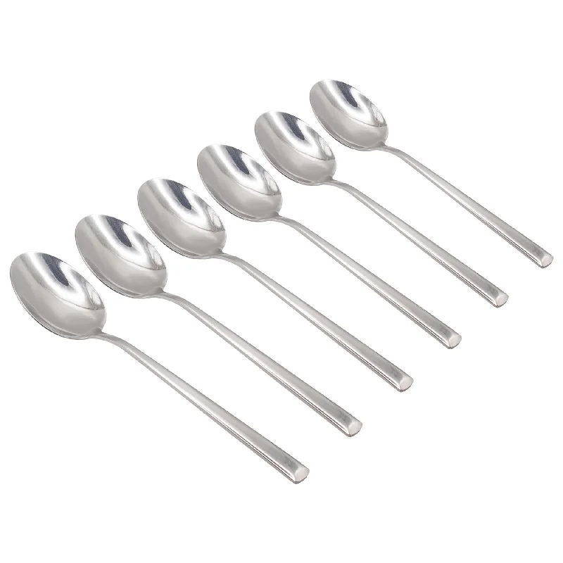 Elegant silver dessert knives-Tondo Stainless Steel Dessert Spoons - By Argon Tableware