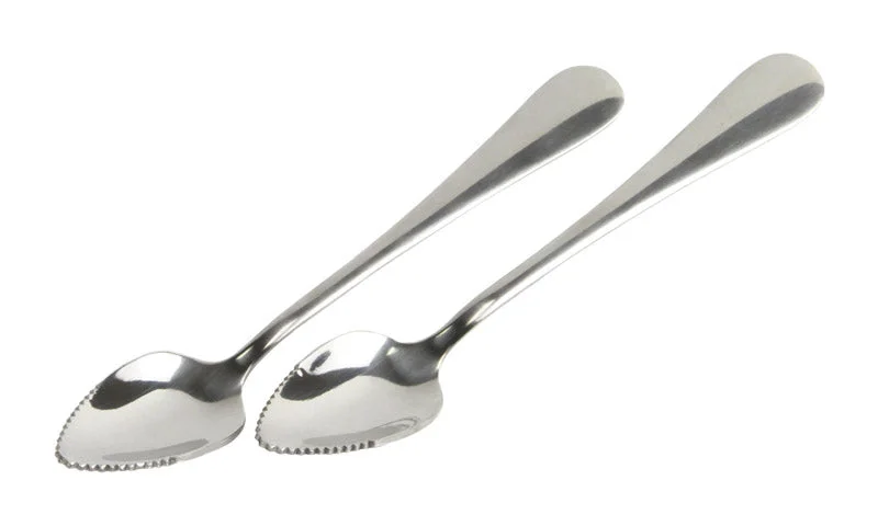 Minimalist stainless steel ladles-Chef Craft 3-1/4 in. W x 9 in. L Silver Stainless Steel Grapefruit Spoon Set (Pack of 3)