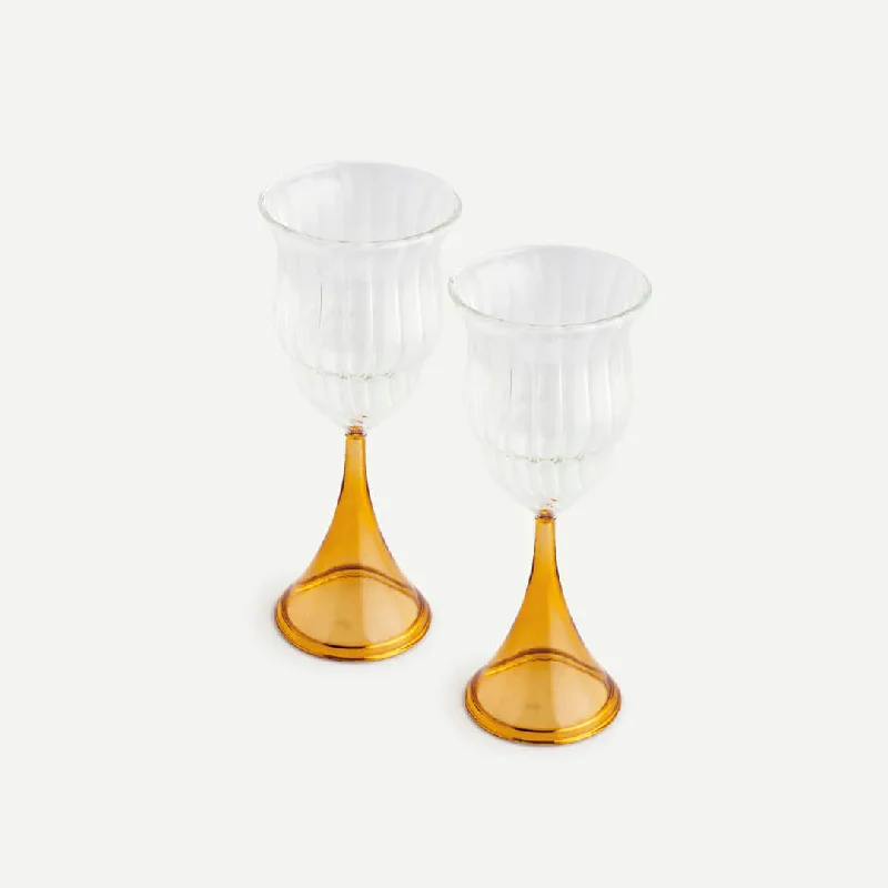 Minimalist stoneware tumblers-PAVONE WINE GLASSES