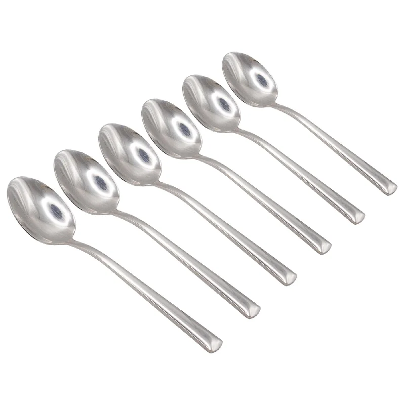 Modern ceramic dessert plates-Tondo Stainless Steel Teaspoons - By Argon Tableware