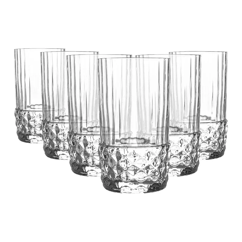 Sleek stainless steel tumblers-80ml America '20s Shot Glasses - Pack of Six