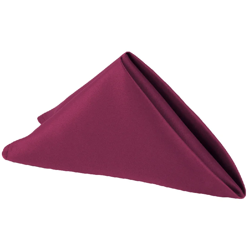 Heavy-duty porcelain baking dishes-Lamour Satin Napkin 20"x20" - Mulberry