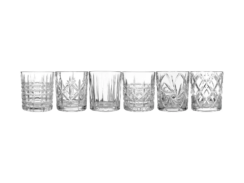 Sparkly glitter travel mugs-Maxwell & Williams Cocktail & Co Mixologist Double Old Fashion 320ML Set of 6 Gift Boxed