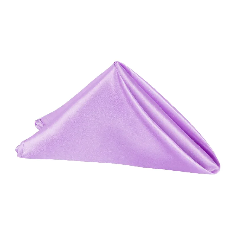 Eco-friendly bamboo knives-Satin Napkin 20"x20" - Victorian Lilac/Wisteria