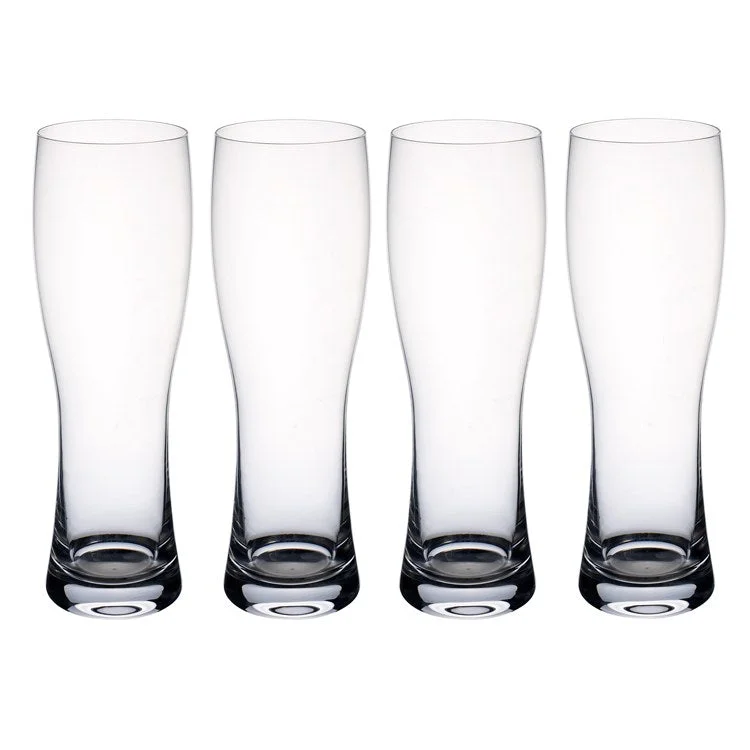 Insulated glass travel cups-Purismo Beer Wheat Beer Pilsner Glasses Set of 4