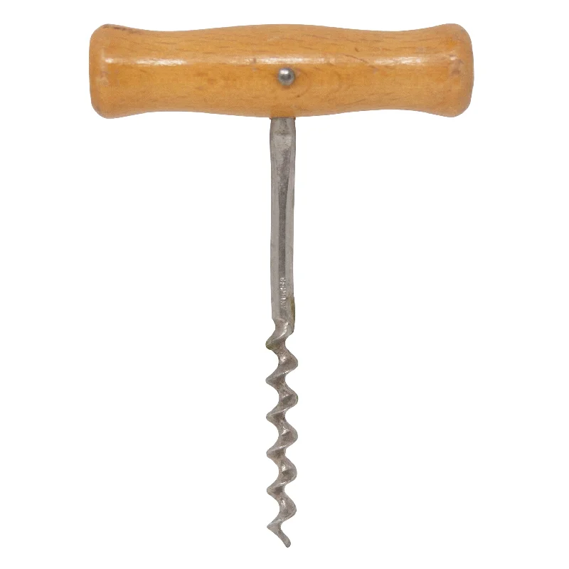 Quirky quote dinner plates-Light Wood Handle Pull Corkscrew