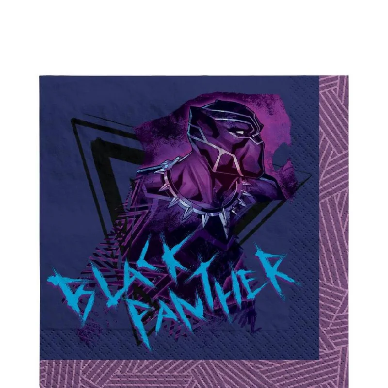 Floral porcelain dinner bowls-Marvel Black Panther Wakanda Forever Napkins 6" | 16ct