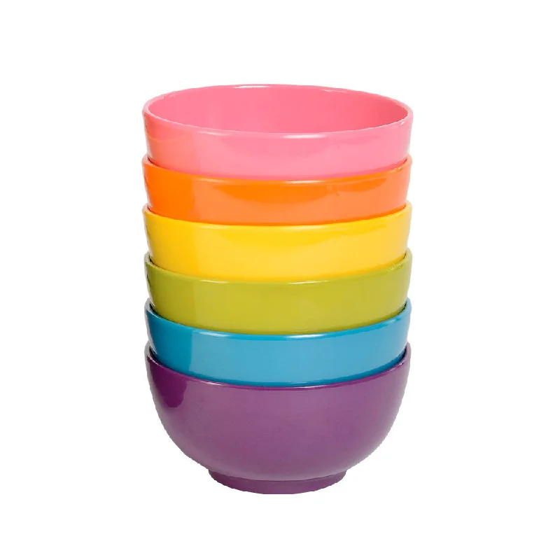 Stackable melamine dessert bowls-Rainbow Mini Bowl Set