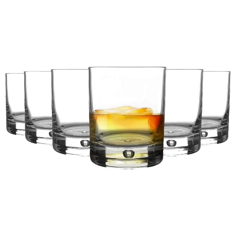 Stackable stoneware tumblers-280ml Barglass Whisky Glasses - Pack of Six