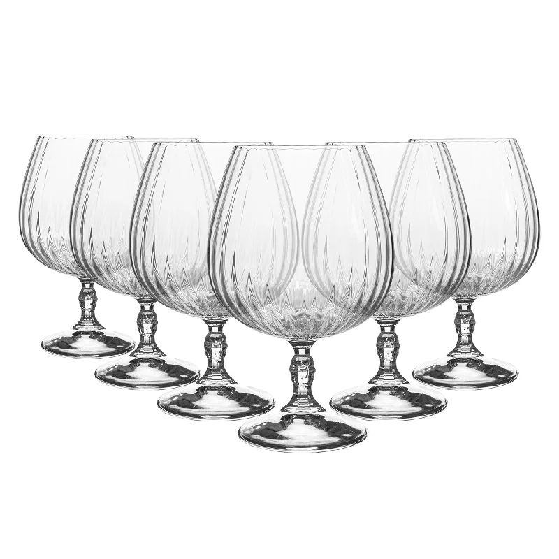 Hand-blown crystal cups-650ml America '20s Brandy Glasses - Pack of Six