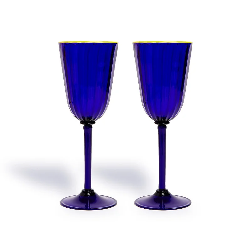 Adorable cartoon tumblers-Murano Wine Glass, Set of 2