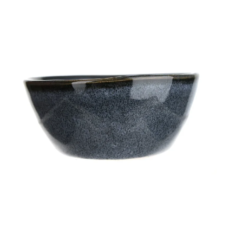 Stylish bronze serving trays-Stoneware Dip Bowl Mediterranean Blue 8.5cm