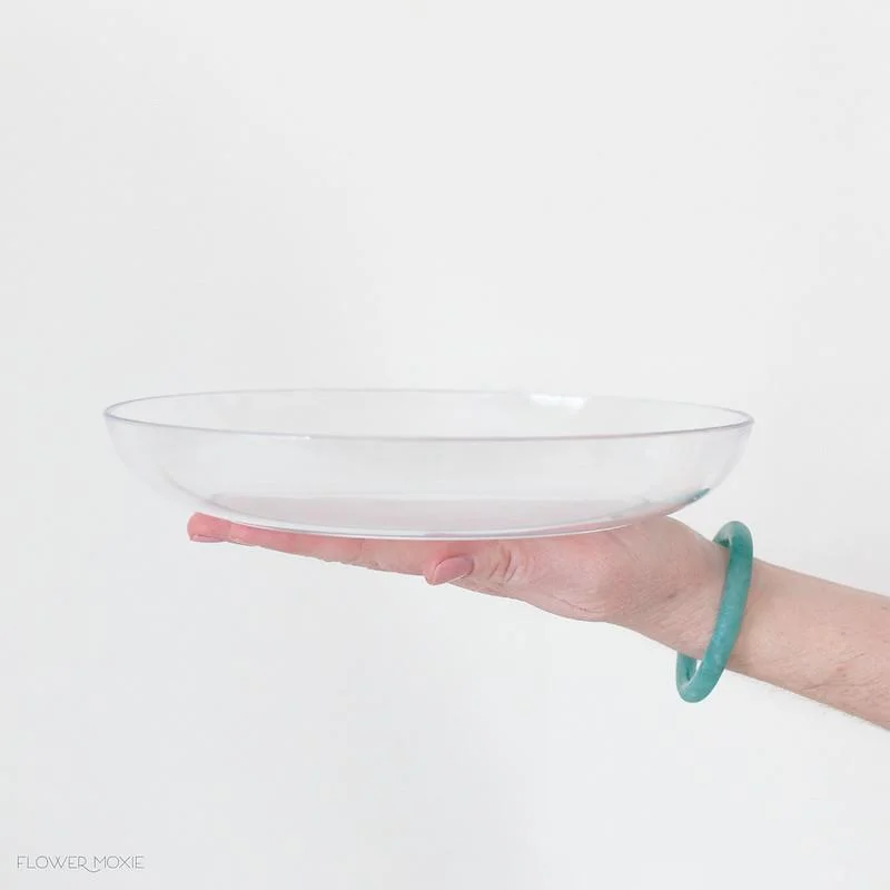 Handmade pottery plant pots-Clear LOMEY Design Bowl- 9''