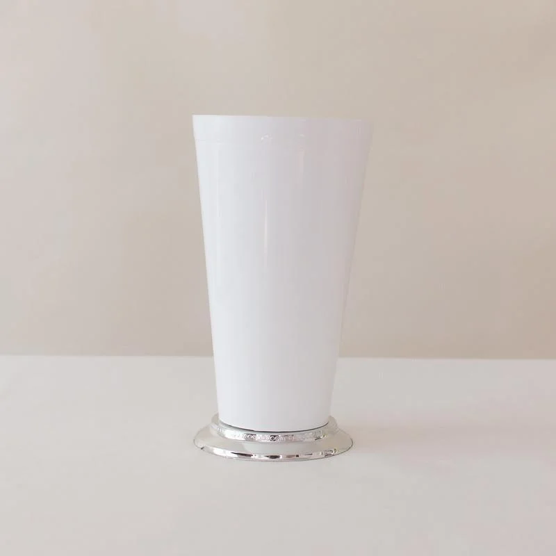 Cute kids’ star mirrors-Tall White 7'' Mint Julep Plastic Cup