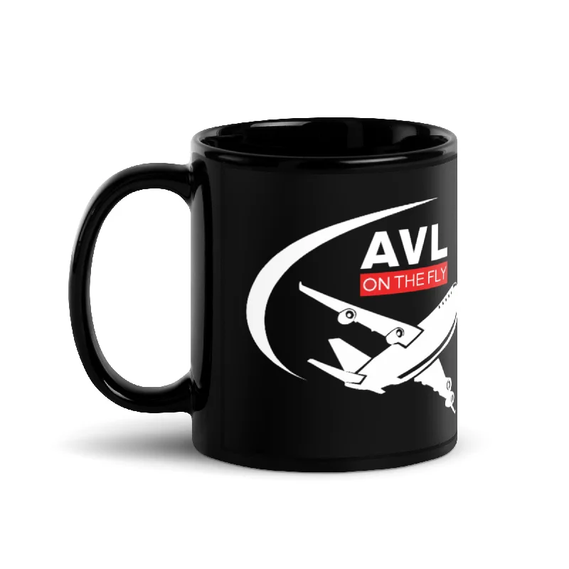 Foldable silicone travel mugs-AVL ON THE FLY (SOLD IN US ONLY) Black Glossy Mug