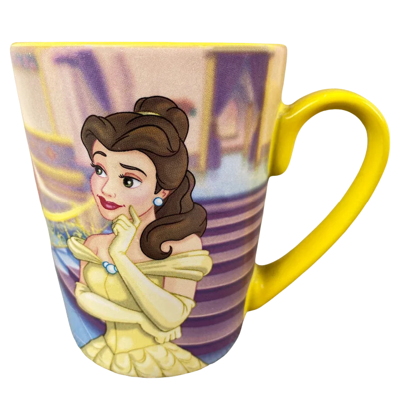 Handmade pottery latte cups-Belle I'm In Love With A Beast Of A Man Mug Disney Store