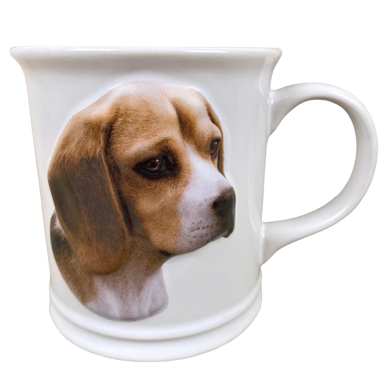 Luxury porcelain espresso cups-Best Friend Originals Beagle Embossed Mug Xpres